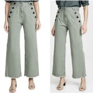 10 Crosby Derek Lam | Women's Bristol Slim Culotte Wide Leg Pants Size 6